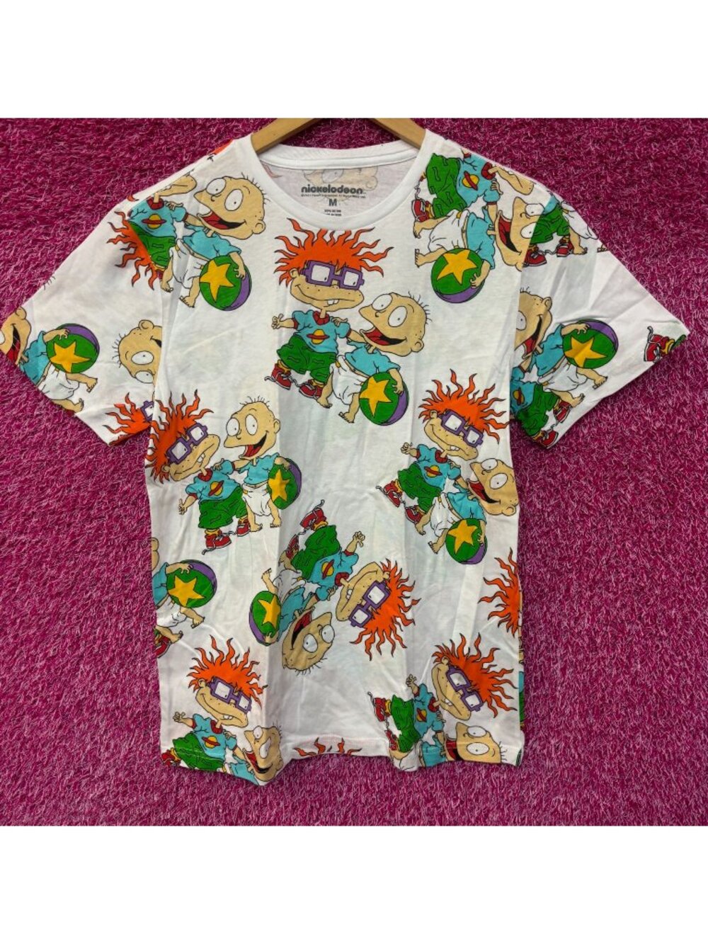 Rugrats Tommy and Chucky all over print Tshirts size medium